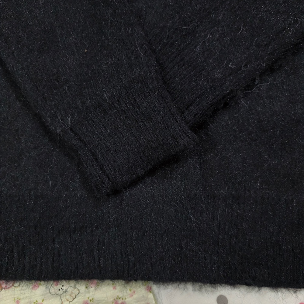 Saint Laurent Black Crew Neck Sweater - Picture 5 of 8